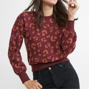 Marine Layer Coraline Cropped Sweatshirt Size Small